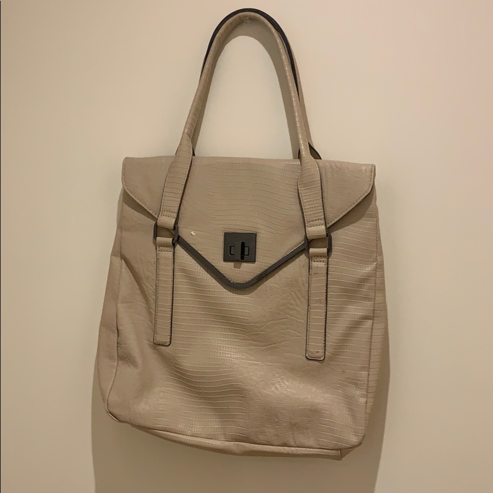 Animal skin Tan handbag